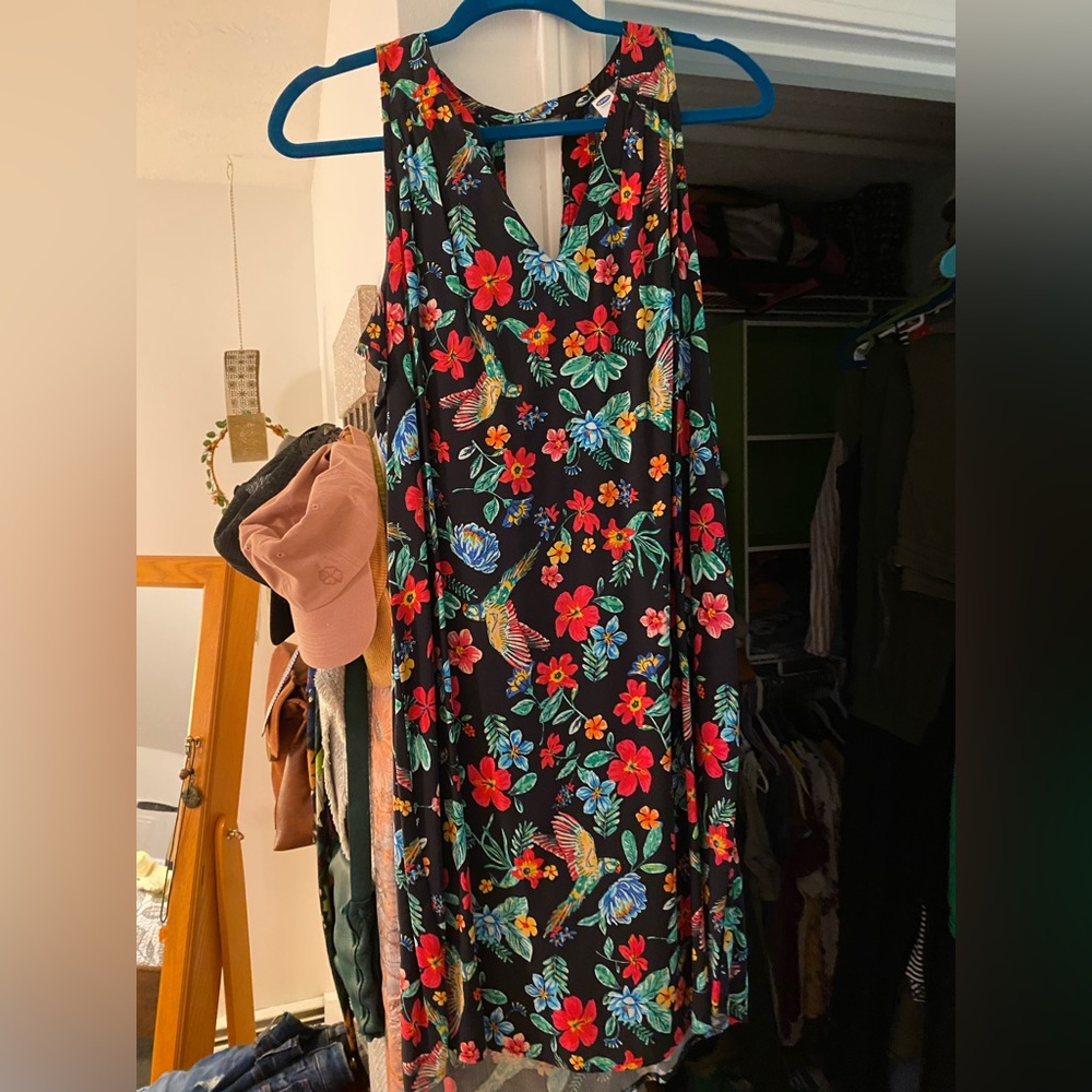 Floral vneck shirt dress from Old Navy